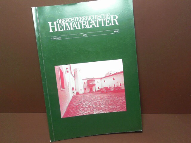 Oberösterreichische Heimatblätter - 45.Jg. 1991, Heft 3.