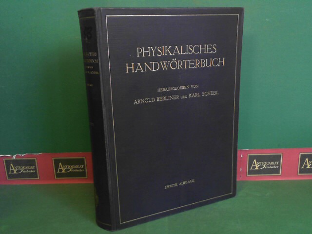 Physikalisches Handwörterbuch.