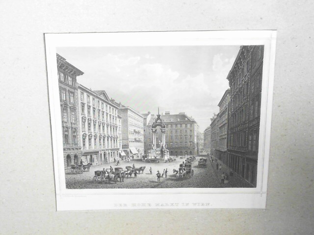 Ruthner, Anton von:  Der Hohe Markt in Wien. (= aus: Das Kaiserthum Oesterreich in malerischen Originalansichten). 