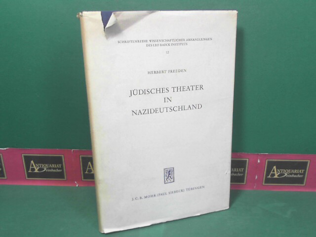 Freeden, Herbert:  Jdisches Theater in Nazideutschland. (= Schriftenreihe wissenschaftlicher Abhandlungen des Leo Baeck Instituts, Band 12). 