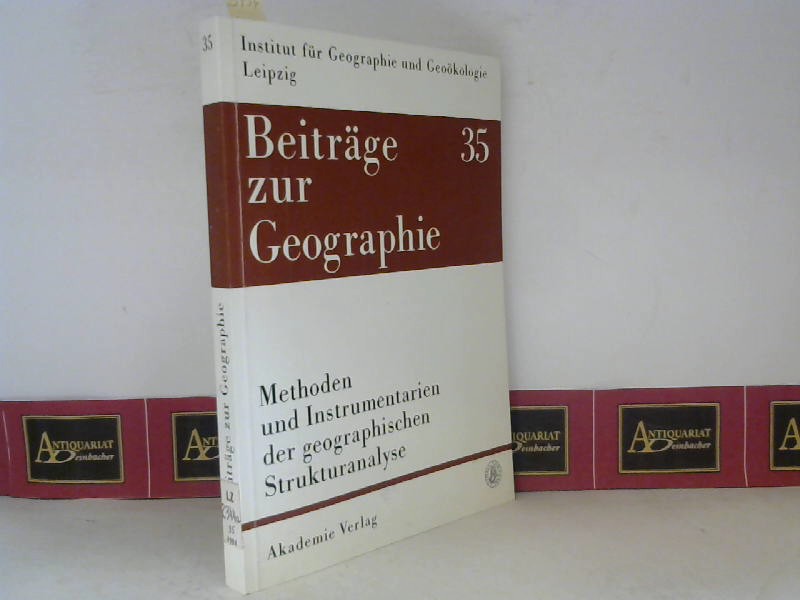 Haase, Jutta:  Methoden und Instrumentarien der geographischen Strukturanalyse. (= Beitrge zur Geographie, Heft 35). 
