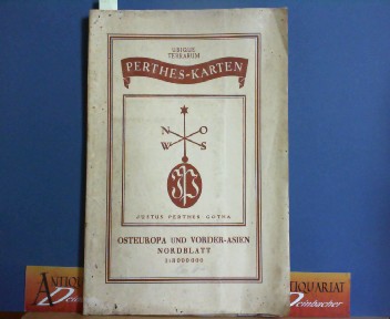 Perthes-Karten: Osteuropa und Vorder-Asien, Nordblatt, Maßstab 1:3.000.000, Stand 11/1943.
