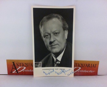 Photo Bild-Autogrammkarte von Kurt Böhme - eigenh.signiert