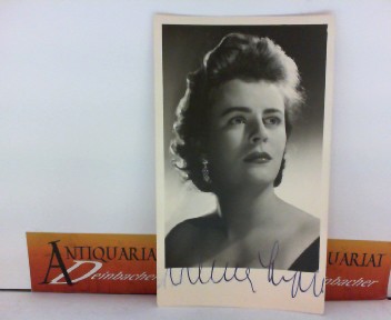 Lipp, Wilma:  Photo Bild-Autogrammkarte von Wilma Lipp - eigenh.signiert 