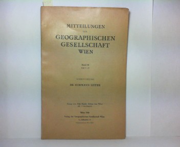 Mitteilungen - Band 89 Heft 7-12, - der kais.königl.Geographischen Gesellschaft in Wien .