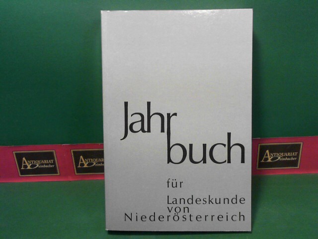 Jahrbuch für Landeskunde von Niederösterreich - Neue Folge 54/55. 1988-1989.