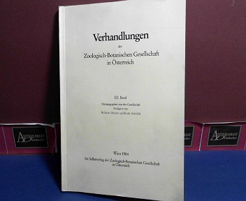 Maier, Rudolf und Karl Sänger:  122. Band der Verhandlungen der Zoologisch-Botanischen Gesellschaft in Österreich 