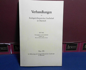 Maier, Rudolf und Karl Sänger:  128. Band der Verhandlungen der Zoologisch-Botanischen Gesellschaft in Österreich 