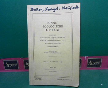 Die Säugetiere des Neusiedlersee Gebietes (Österreich). (= Bonner zoologische Beiträge, 11.Jahrgang, Heft 2-4, 1960).