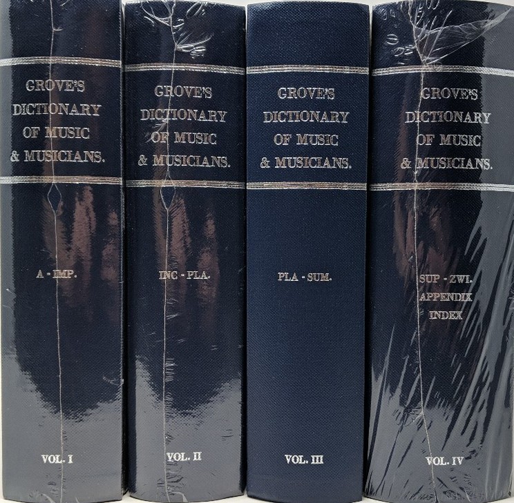 Grove´s Dictionary of Music & Musicians 4 Bände, Reprint der 1. Auflage Akademischer Lexikadienst Teilweise OVP