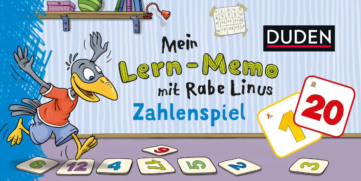 Mein Lern-Memo mit Rabe Linus - Zahlenspiel - Raab, Dorothee, Stefan Leuchtenberg und Sigrid Leberer