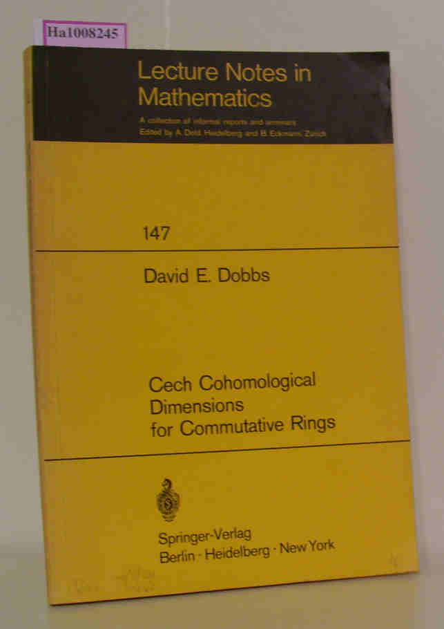 Cech Cohomological Dimensions for Commutative Rings.