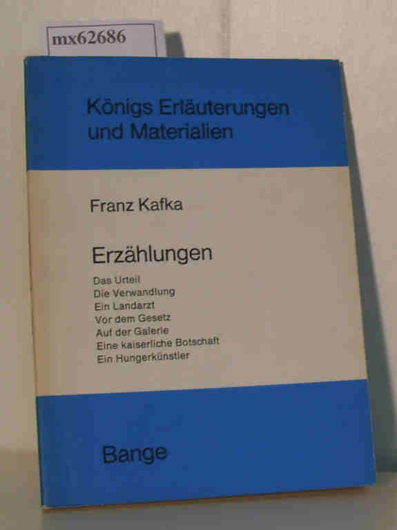 Franz Kafka Erzählungen - Brinkmann,  Karl