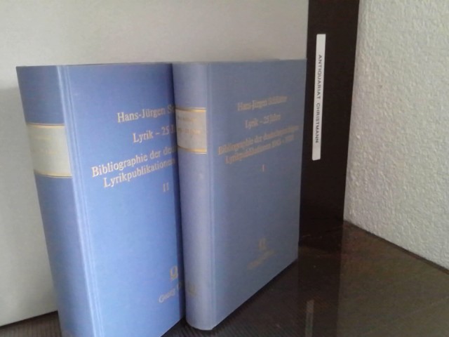 Lyrik - 25 Jahre. Bibliographie der deutschsprachigen Lyrikpublikationen 1945-1970.