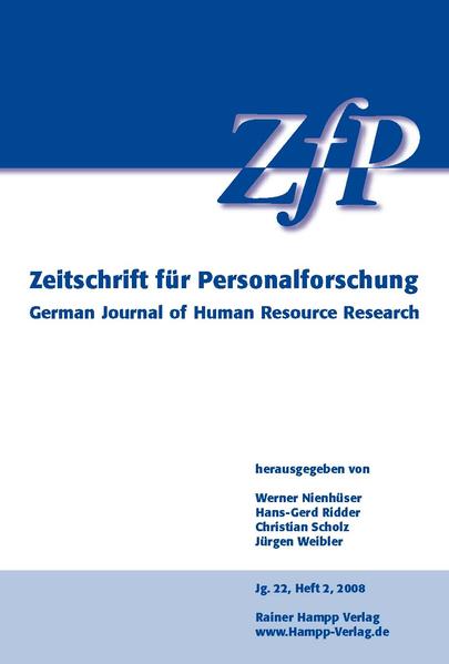 Employee Participation and Organisational Culture: Special issue of Zeitschrift für Personalforschung 2/2008  1. - Nerdinger Friedemann, W.