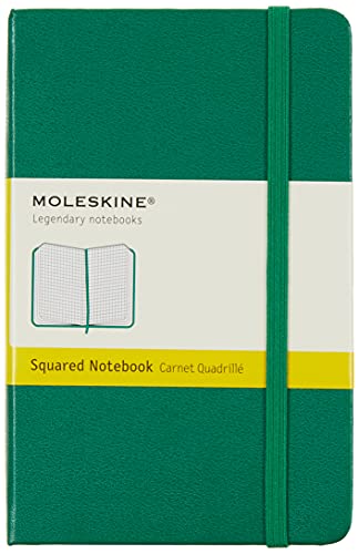 Moleskine farbiges Notizbuch (Pocket, Hardcover, kariert) grün  Auflage: Ntb - , Moleskine