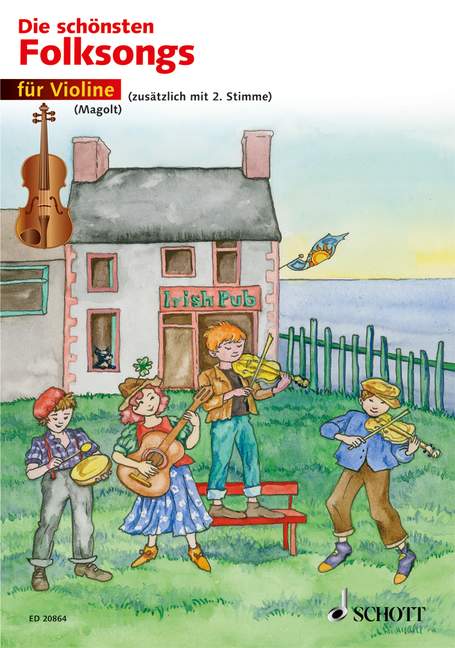 Die schönsten Folksongs  Spielpartitur - Magolt, Hans / Magolt, Marianne (Hrsg.); Estenfeld-Kropp, Christa (Illustr.)