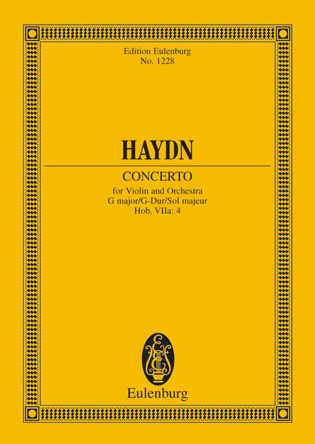 Konzert G-Dur Hob. VIIa: 4 (Serie: Eulenburg Studienpartituren), (Reihe: Eulenburg Studienpartituren) Studienpartitur - Haydn, Joseph; Landon, Christa (Hrsg.)