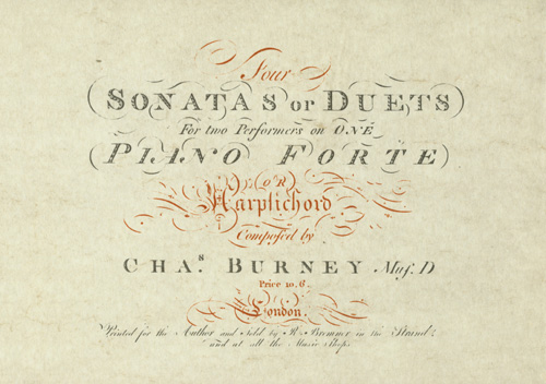 Sonatas or Duets Reprint der Sonatas or Duets for two Performer, London 1777 Reprint - Burney, Charles; Minden, Pieter (Hrsg.)