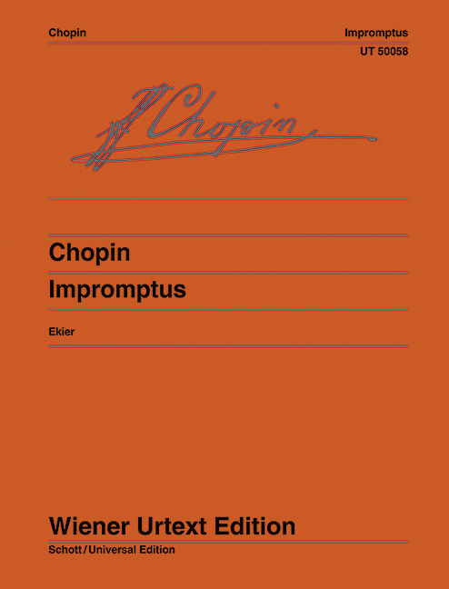 Impromptus Nach den Autografen, Abschriften und Originalausgaben, (Serie: Wiener Urtext Edition) Urtextausgabe - Chopin, Frédéric; Ekier, Jan (Hrsg.); Ekier, Jan (Bearb.)