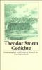 Gedichte - Erster Teil  Auflage: 1., - Theodor Storm, Gottfried ; Honnefelder