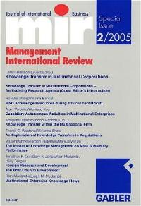 Knowledge Transfer in Multinational Corporations von Klaus Macharzina (Autor), Lars Hakanson  Auflage: 1 (2005) - Klaus Macharzina Lars Hakanson