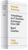   Verhandlungen des 67. Deutschen Juristentages Erfurt 2008. Bd. 1., Gutachten 