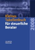 Jenak, Katharina, Eberhard Rick und Wilfried Braun:  Kleines Tabellenbuch fr steuerliche Berater 2008 