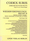 Grieger, Helmut (Hrsg.):  Wiedervereinigungsrecht II 