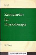  Zentralarchiv fr Physiotherapie Band I 