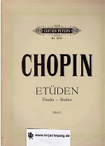 Chopin, Frederic:  Etden. Kritisch revidiert und mit Fingersatz versehen von Herrmann Scholtz. 