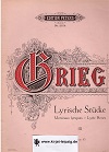 Grieg, Edvard:  Lyrische Stcke (Heft 3) Opus 43 fr Pianoforte 