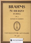 Johannes Brahms:  Scherzo es-Moll op.4 