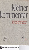 Zerwick S.J., Max:  Der Brief an die Kolosser - Der Brief an die Epheser. 