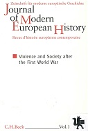 Journal of modern European History = Zeitschrift für moderne europäische Geschichte = Revue d`histoire européenne contemporaine [Zeitschrift.