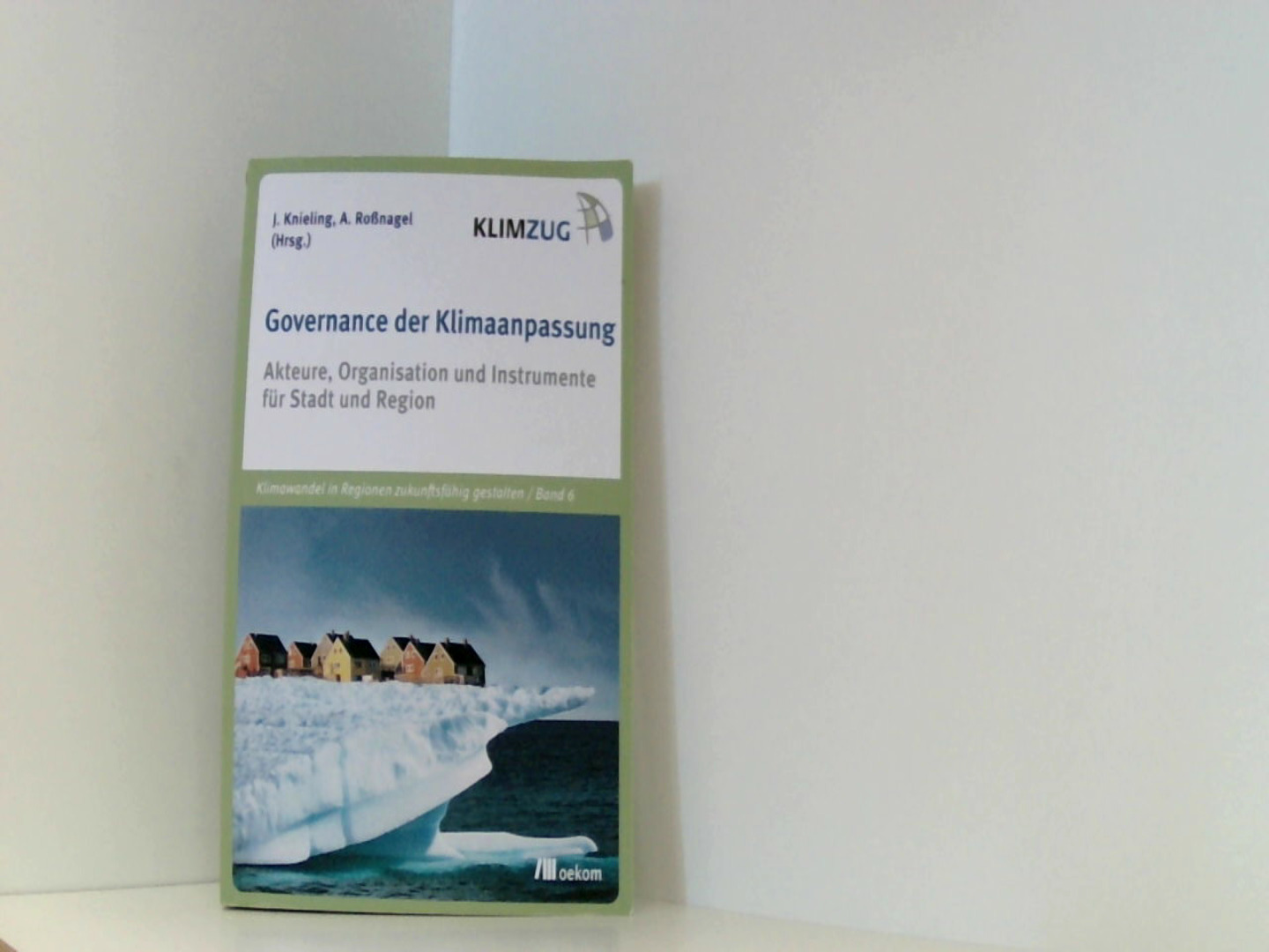 Governance der Klimaanpassung: Akteure, Organisation und Instrumente für Stadt und Region (KLIMZUG) - Knieling, Jörg und Alexander Roßnagel