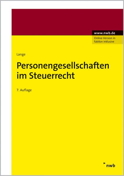 Personengesellschaften im Steuerrecht - Lange, Joachim
