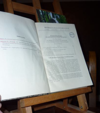 Schwenke, W., W. Hennig und W. Tomaszewski  Beitrge zur Entomologie 1953, Sonderheft, Festschrift zur Feier des 60. Geburtstages von Prof. Dr. Hans Sachtleben 