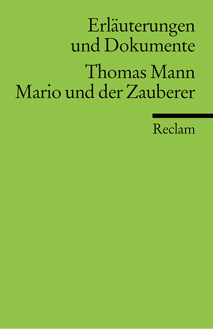 Thomas Mann 'Mario und der Zauberer' - Karl und Thomas Mann, Pörnbacher