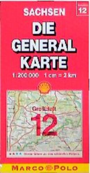 Die Generalkarten, Großraumausgabe, Bundesrepublik Deutschland, Bl.12, Sachsen (Marco Polo Regional Maps: Germany)