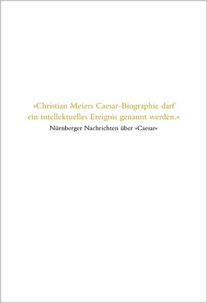 Athen/Caesar: Ein Neubeginn der Weltgeschichte - Meier, Christian