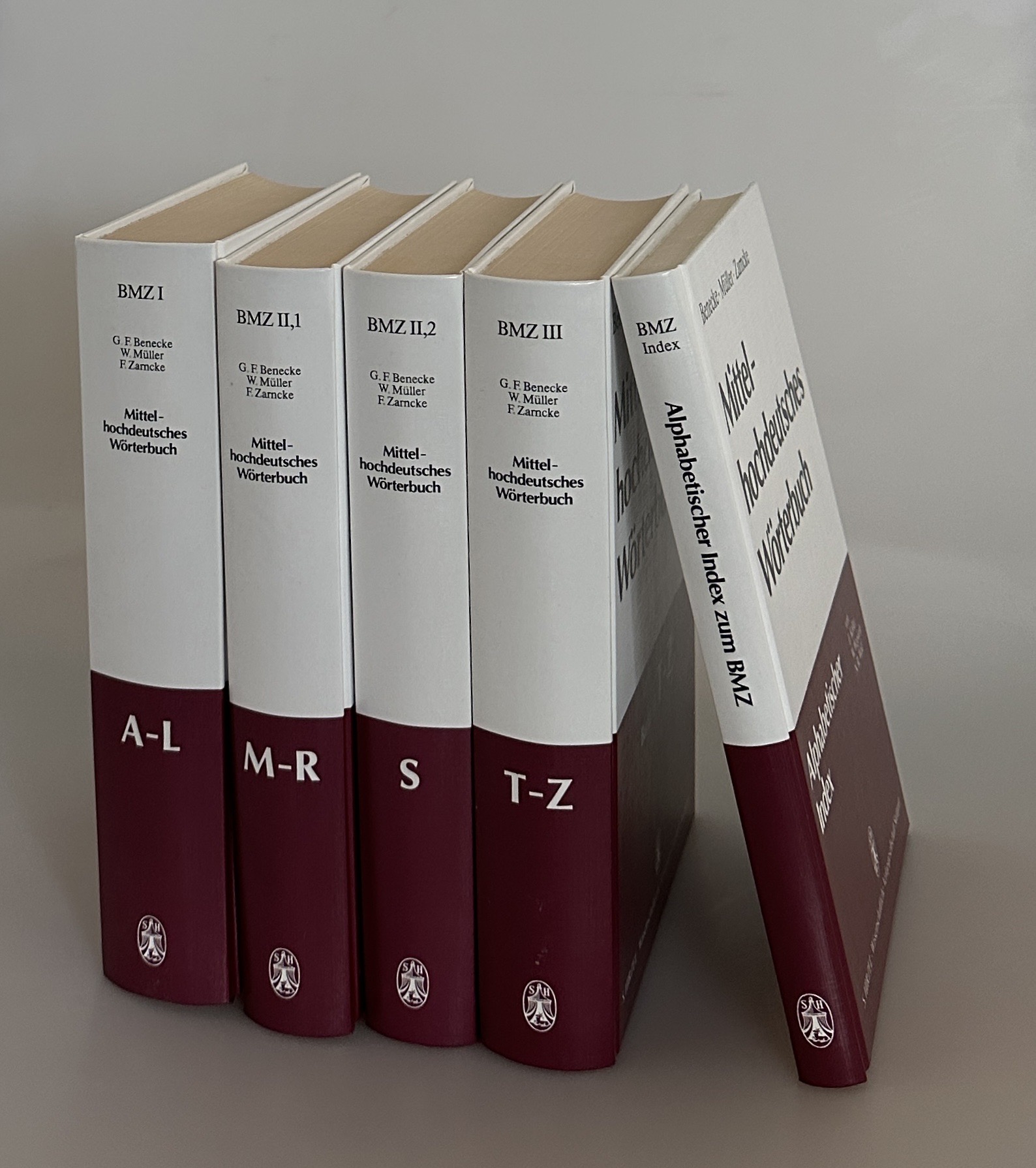 Mittelhochdeutsches Wörterbuch [5 Bde., A-Z plus Index-Bd., =komplett]. - Müller, Wilhelm, Georg F. Benecke und Friedrich Zarncke