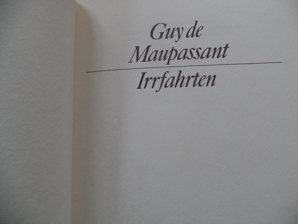 Maupassant, Guy de:  Irrfahrten - Bibliothek klassischer Reiseberichte 