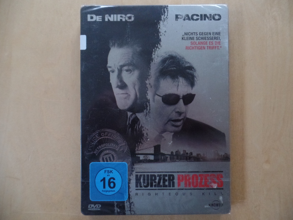 Pacino, Al, Robert De Niro und  50 Cent:  Kurzer Prozess - Righteous Kill (Steelbook) (DVD) 