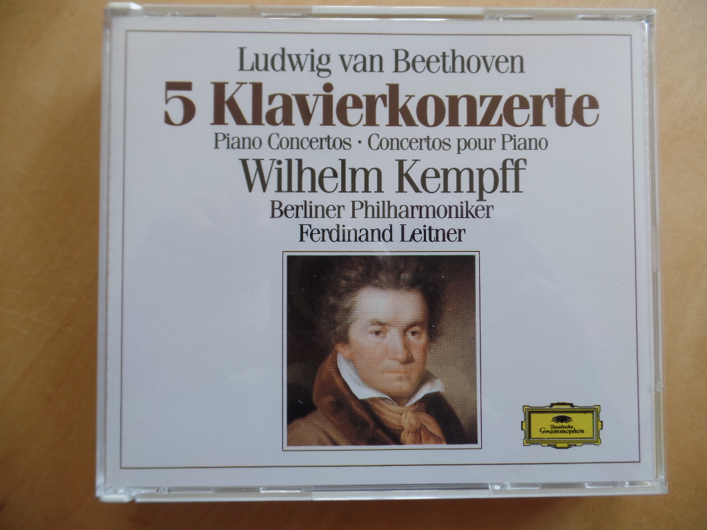 Kempff, Wilhelm, Ludwig Van Beethoven and  Berliner Philharmoniker:  5 Klavierkonterte (3 CD) 