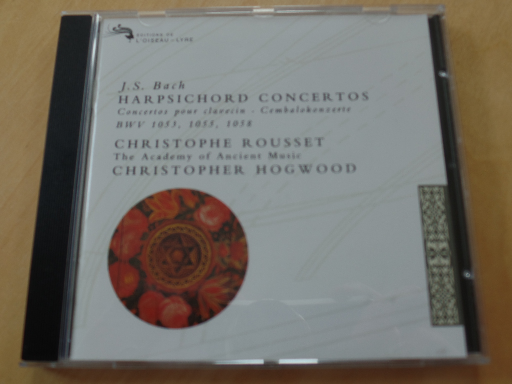 Rousset, Christophe, Christopher Hogwood und Johann Sebastian Bach:  Cembalokonzerte 