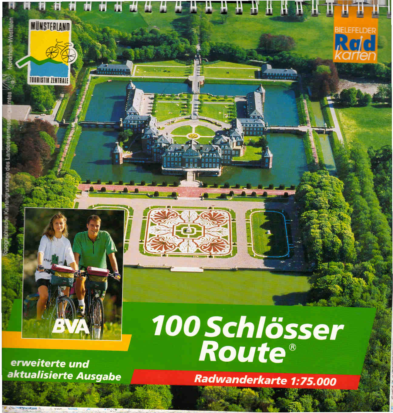 100-Schlösser-Route : Radwanderkarte 1:75000. Münsterland-Touristik-Zentrale / Bielefelder Radkarten