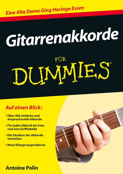 Gitarrenakkorde für Dummies  1. Auflage - Polin, Antoine und Oliver Fehn