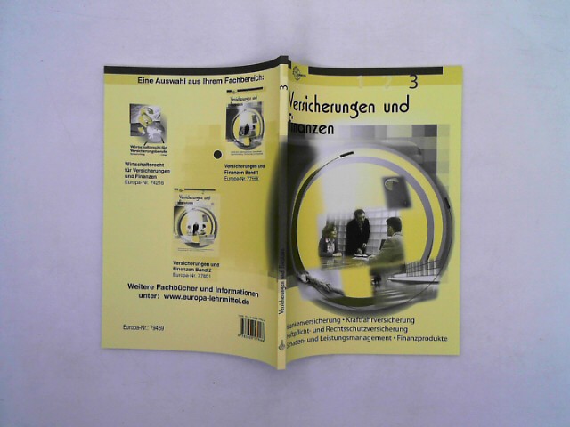 Schmalohr, Rolf: Lser Versicherungen und Finanzen Band 3 Auflage: 2
