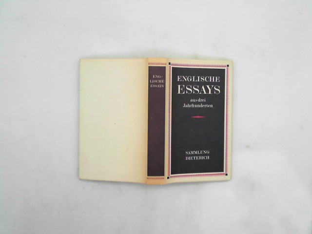 , Kollektiv: Englische Essays aus drei Jahrhunderten - Dieterich Band 350 - 1983